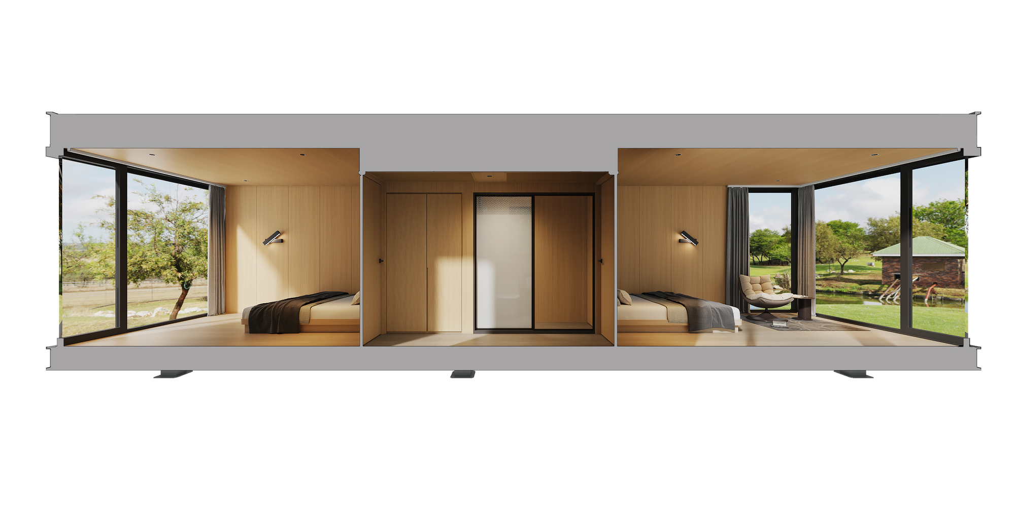 Interior del modelo