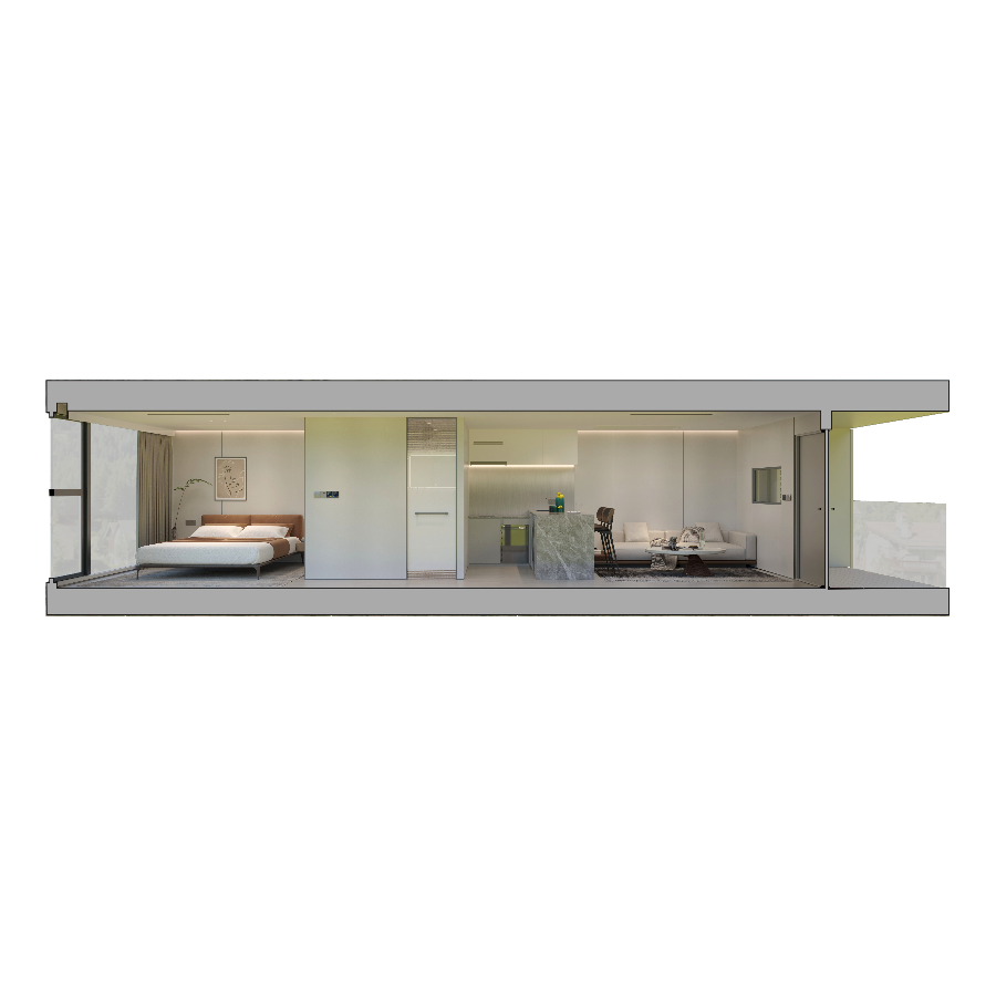Interior del modelo