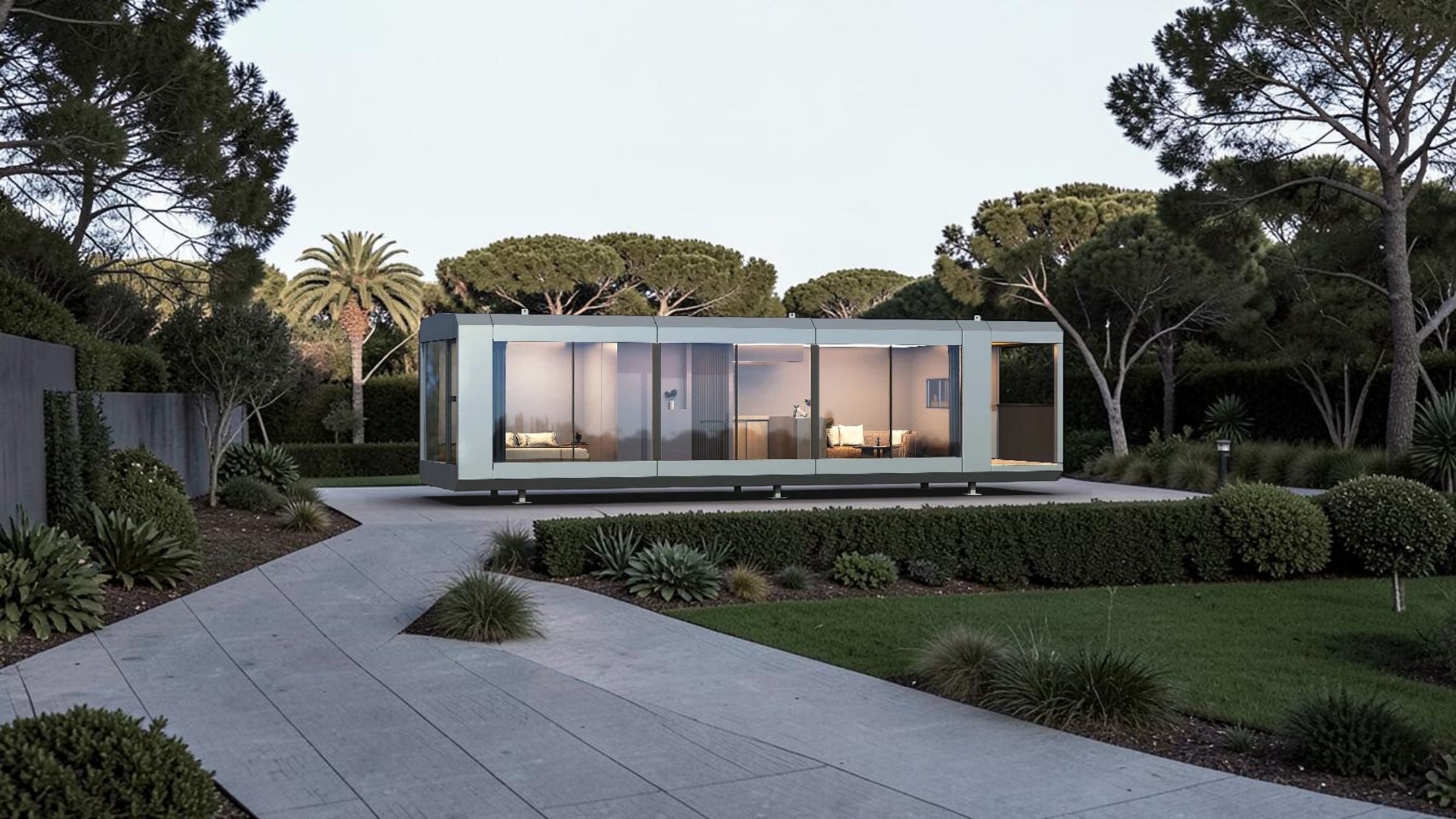 Modelo Fisterra Grand Suite integrado en la naturaleza