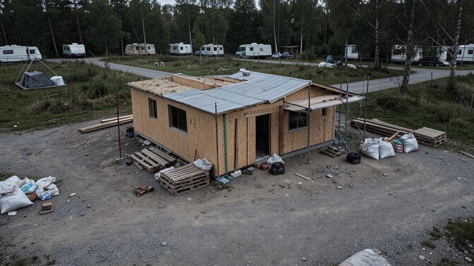 Construcción en parcela